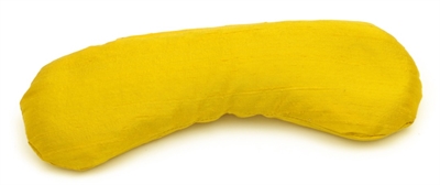 Øjenpude i gul silke med Kamille 20 x 7,5 cm 