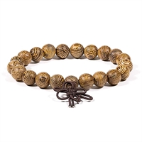 Mala armbånd wenge træ elastisk - 1 stk.