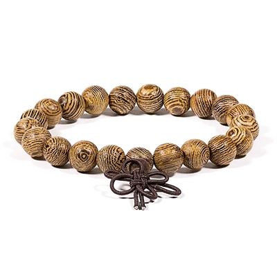 Mala armbånd wenge træ elastisk - 1 stk.