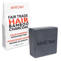 Maroma Bamboo Charcoal solid shampoo bar - 100 gr