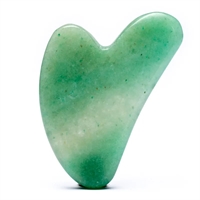 Ansigtsmassage Gua sha Heart Grøn aventurin - 8 cm