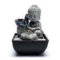 Lille buddha vandfontæne - 14 x 14 x 21,5 cm