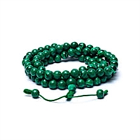 Armbånd Mala malakit-look (syntetisk) 108 perler - 1 stk.