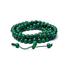 Armbånd Mala malakit-look (syntetisk) 108 perler - 1 stk.
