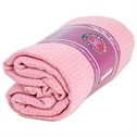 Yoga towel silicone slip resistant - Lyserød
