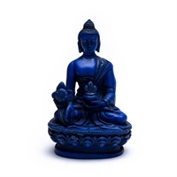Buddha statue 11 cm - blå