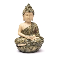Meditation Buddha statue grøn mosaik
