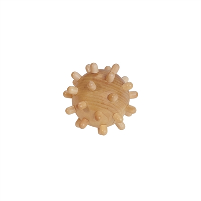 Massagekugle med pigge i træ Ø8 cm - Fra Croll & Denecke