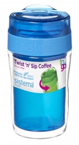 Sistema Coffee to go kaffekop i ass. farver uden phthalater 315 ml.