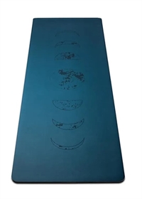 Yogamåtte i Petrol farvet på 195 cm x 61 cm x 0,3 mm 