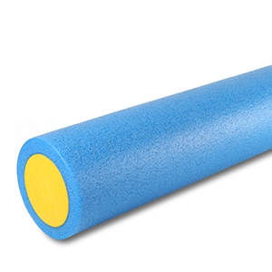 Yoga foamroller i blå på 90 X 15 cm ( lang model )