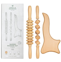 Massagesæt i træ Madero – 3 forskellige massagedele