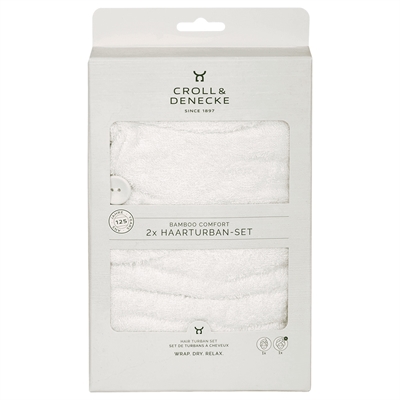 hår turban sæt Bamboo Comfort (2 stk) - Croll & Deneche 