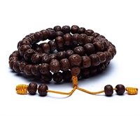 Mala armbund - Rudraksha  med 108 polerede perler - 1 stk.