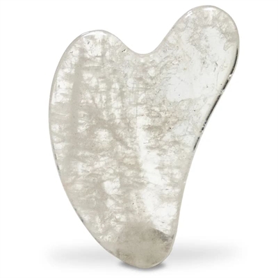 Ansigtsmassage Gua sha bjergkrystal - 8 cm