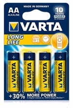 Alkaline AA batterier  pakke med 4 stk. - Varta Longlife