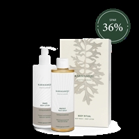 Gaveæske Body Ritual calming med plejeprodukter til kroppen fra Karmameju