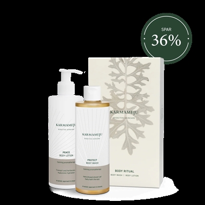 Gaveæske Body Ritual calming med plejeprodukter til kroppen fra Karmameju