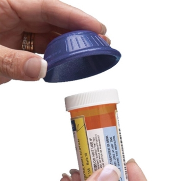 Dycem Non-Slip Jar Opener blå åbner let medicinflasker og lignenede