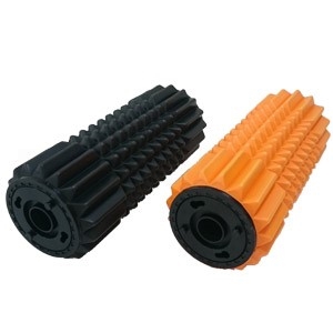 Foamroller massage rulle sæt i orange og sort på 2 x (33 X 14 cm )