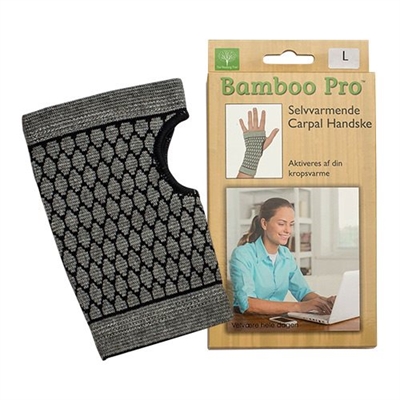 Handske selvvarmende Bamboo pro str. L