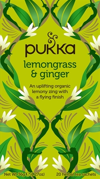 Pukka lemongrass og ginger te - 20 økologiske te breve
