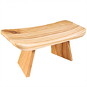 Meditationsskammel i chinaberry træ med ergonomisk sæde - Seiza stol