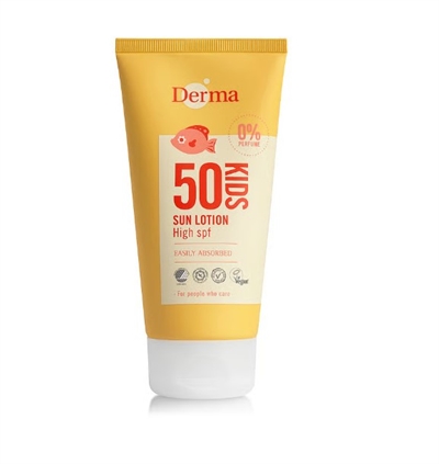 Ekstra nedsat - kids Derma Sollotion SPF 50 - 150 ML