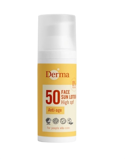 Ekstra nedsat - Derma Ansigtssolcreme SPF50 - Uden parfume
