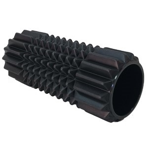 Foamroller / massage rulle i sort på 33 X 14 cm 
