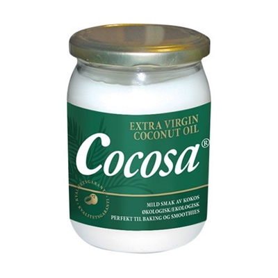 Økologisk Jomfru  Kokosolie koldpresset i glas på 500 ml 