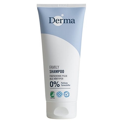 Derma familie shampoo svanemærket uden parfume - 200 ml 