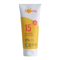 Solcreme uden parfume med solfaktor 15 fra Derma