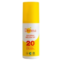 Solspray uden parfume og parabener SPF 30 fra Derma