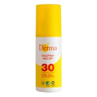 Solspray uden parfume og parabener SPF 30 fra Derma