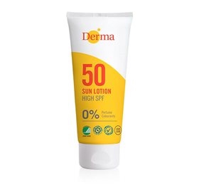 Ekstra nedsat - Solcreme uden parfume med solfaktor 50 fra Derma