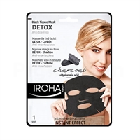 Iroha detox black tissue maske med aktivt trækul