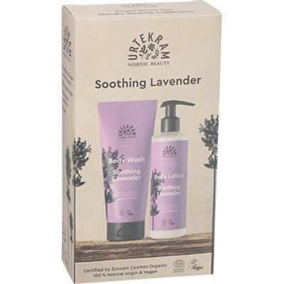 Urtekram - Gaveæske med Sothing Lavender Body Lotion & Body Wash