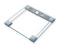 Beurer GS11 glasvægt med ekstra stort display - Kapacitet 150 kg Vægt interval 100 g