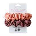 Hår scrunchie Coral Rose 100% plastikfri - 2 stk