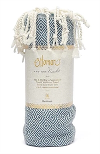 Ottoman hammam håndklæde 190x90 - petrol