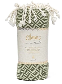 Ottoman hammam håndklæde 190x90 - oliven