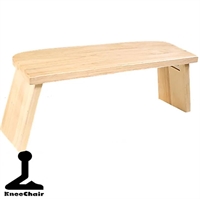 Meditationsskammel i Eg med foldeben - Seiza stol