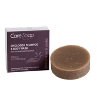 Shampoo & Body sæbe bar med Jojoba & mineralsk ler - 100 gr.