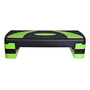 Aerobic step bænk i sort og grøn - Højdejusterbar