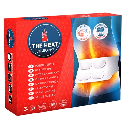 Heat wraps varmeplaster til ryggen selvklæbende ekstra store - 3 stk