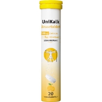 UniKalk Brusetablet m. Lemonsmag - 20 stk. 