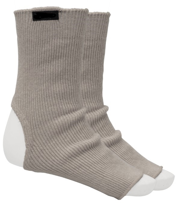Bestil varer nr 113403 | Yoga sokker i lyse grå bomuld - one size