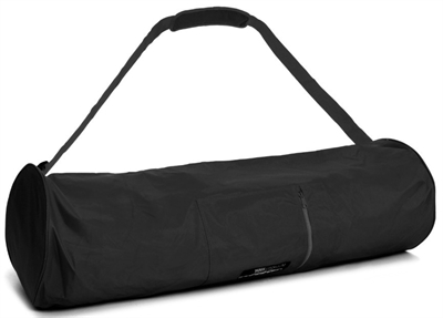 Yoga taske med lynlås 80 cm ekstra stor - sort