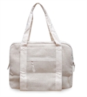 Yogataske yogibag alt i én - jute - creme/off-white - 44 x 18 x 30 cm